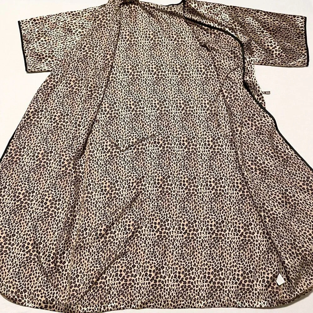 Natori Leopard Print Robe Kimono and Nightgown Womens Size 1X - Picture 12 of 16